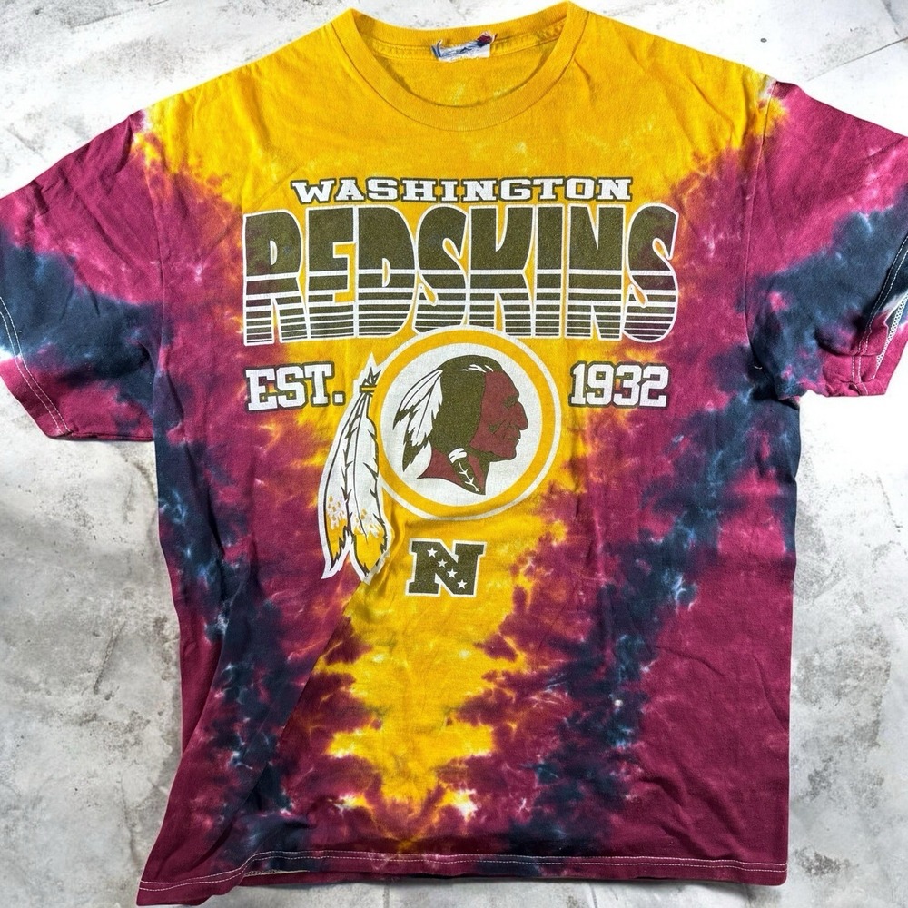 Washington Redskins Tie Dye T Shirt NFL Football Est 1932 Mens Medium / Large